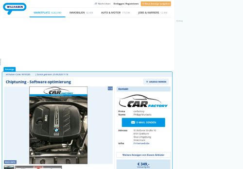 
                            9. Chiptuning - Software optimierung, € 349,- (8101 Gratkorn) - willhaben