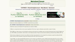 
                            2. 'CHITBOX'- I Need Enlightenment - Web Market - Nigeria - Nairaland ...