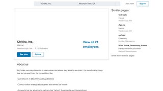 
                            12. Chitika, Inc. | LinkedIn