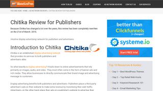 
                            9. Chitika Review for Publishers - MonetizePros