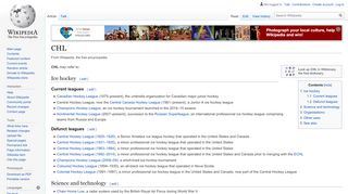 
                            11. CHL - Wikipedia