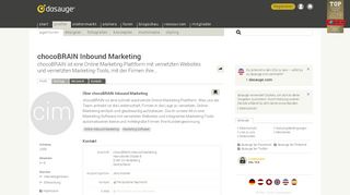 
                            9. chocoBRAIN Inbound Marketing – dasauge® Agenturen