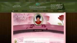 
                            13. Choi Len Voo Login - Edmonton, Alberta | Park Memorial Ltd.