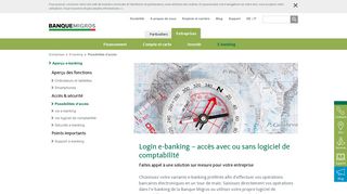 
                            4. Choisissez un accès pour votre login e-banking. - Migros Bank