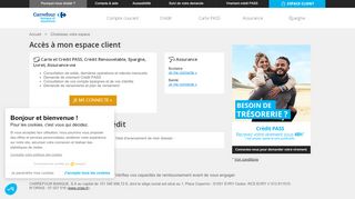 
                            4. Choisissez votre espace | Carrefour Banque