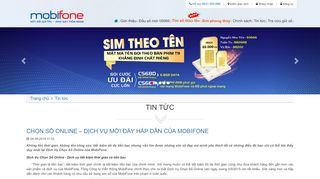 
                            13. CHỌN SỐ ONLINE – DỊCH VỤ MỚI ĐẦY HẤP DẪN CỦA MOBIFONE