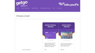 
                            7. Choose a Card - GetGo Prepaid CCART