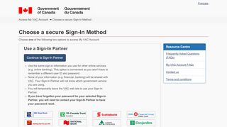 
                            13. Choose a secure Sign-In Method - Access My Veterans Affairs ...