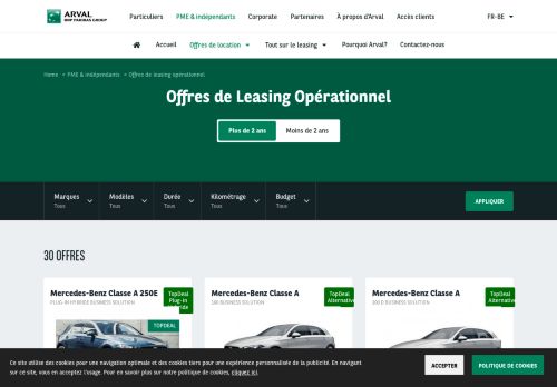 
                            13. Choose a Vehicle (Advanced Search) – Arval - Arval Belgium