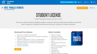 
                            2. Choose & Download | Student | Intel® Parallel Studio XE for Linux ...