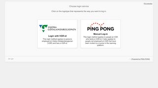 
                            12. Choose login service - Ping Pong