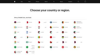 
                            12. Choose your country or region - Apple