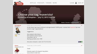 
                            6. Choose your tag, maverickz! | Gamers With Jobs