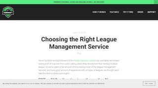 
                            10. Choosing the Right League Management Service — FanDraft