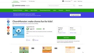 
                            6. ChoreMonster: make chores fun for kids! App Review