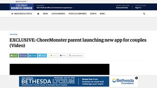 
                            12. ChoreMonster parent launching new app for couples: EXCLUSIVE ...