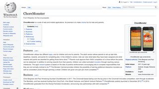 
                            9. ChoreMonster - Wikipedia