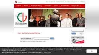 
                            8. ChorVerband NRW: Chöre