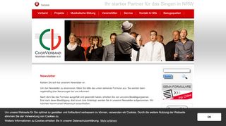 
                            5. ChorVerband NRW: Newsletter