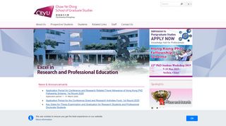 
                            4. Chow Yei Ching School of Graduate Studies | City University of Hong ...