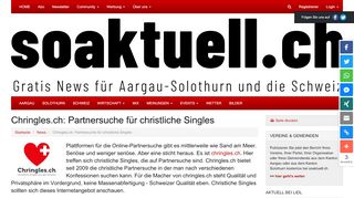 
                            7. Chringles.ch: Partnersuche für christliche Singles - soaktuell.ch ...