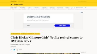
                            11. Chris Hicks: 'Gilmore Girls' Netflix revival comes to DVD this week ...