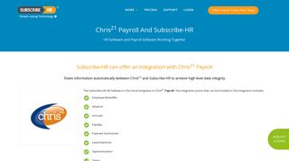 
                            7. Chris21 Payroll Software | Integration | HR Software - Subscribe-HR