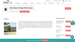 
                            4. Christ Church College (CCC), Kanpur - 2019 Admission, Courses ...