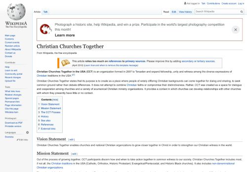 
                            11. Christian Churches Together - Wikipedia