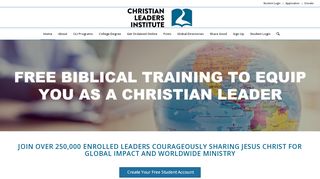 
                            1. Christian Leaders Institute: Free Online Christian Ministry Training
