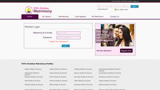 
                            1. Christian Matrimony Login - Christian Matrimonial - TDTA Christian ...