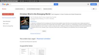 
                            6. Christian Mind in the Emerging World: Faith Integration in Asian ...
