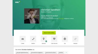 
                            7. Christian Sandherr - Equity Research Analyst - Hauck & Aufhäuser ...