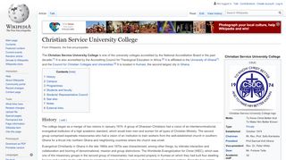 
                            6. Christian Service University College - Wikipedia