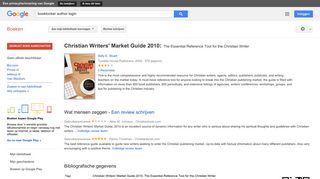 
                            6. Christian Writers' Market Guide 2010: The Essential Reference Tool ... - Resultaten voor Zoeken naar boeken met Google