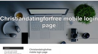 
                            3. Christiandatingforfree mobile login page.