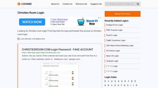 
                            2. Christies Room Login
