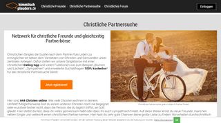 
                            3. Christliche Partnersuche Himmlisch-Plaudern.de - gratis
