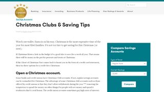 
                            13. Christmas Clubs & Saving Tips - Canstar