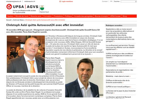 
                            10. Christoph Aebi quitte Autoscout24 avec effet immédiat | UPSA | AGVS ...