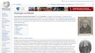 
                            7. Christoph von Schmid – Wikipedia