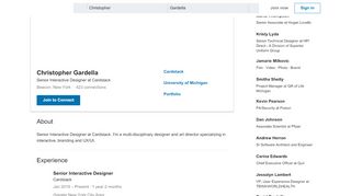 
                            13. Christopher Gardella - Senior Interactive Designer - Cardstack | LinkedIn