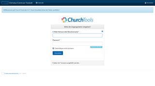 
                            2. Christus Centrum Tostedt - login