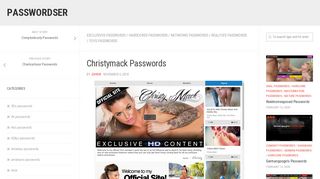 
                            2. Christymack Passwords – PasswordsER