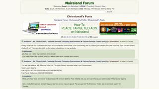 
                            4. Chrisvicmall's Posts - Nairaland Forum