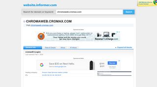
                            10. chromaweb.cromax.com at WI. cromaxID (Login) - Website Informer