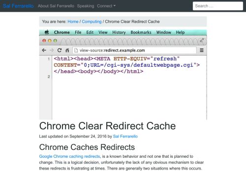 
                            12. Chrome Clear Redirect Cache - Sal Ferrarello