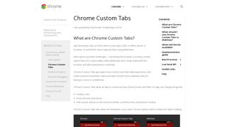 
                            11. Chrome Custom Tabs - Google Chrome - Chrome: developer