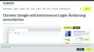 
                            10. Chrome: Google will kontroverse Login-Änderung entschärfen - Curved