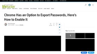 
                            4. Chrome Has an Option to Export Passwords, Here's How to Enable It